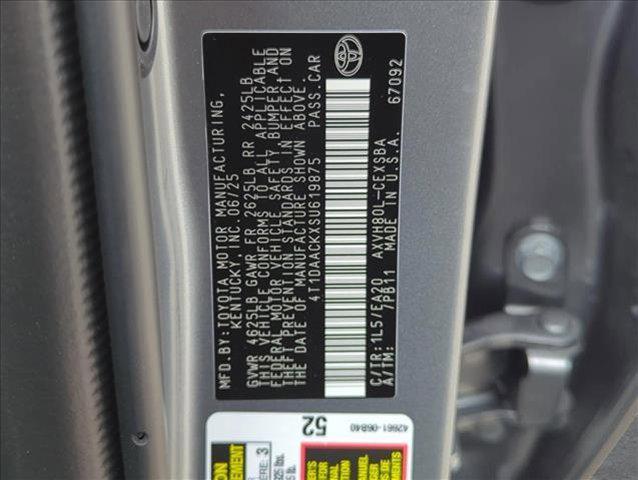 new 2025 Toyota Camry car, priced at $33,225