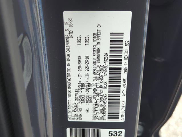 new 2025 Toyota Tacoma car, priced at $39,036