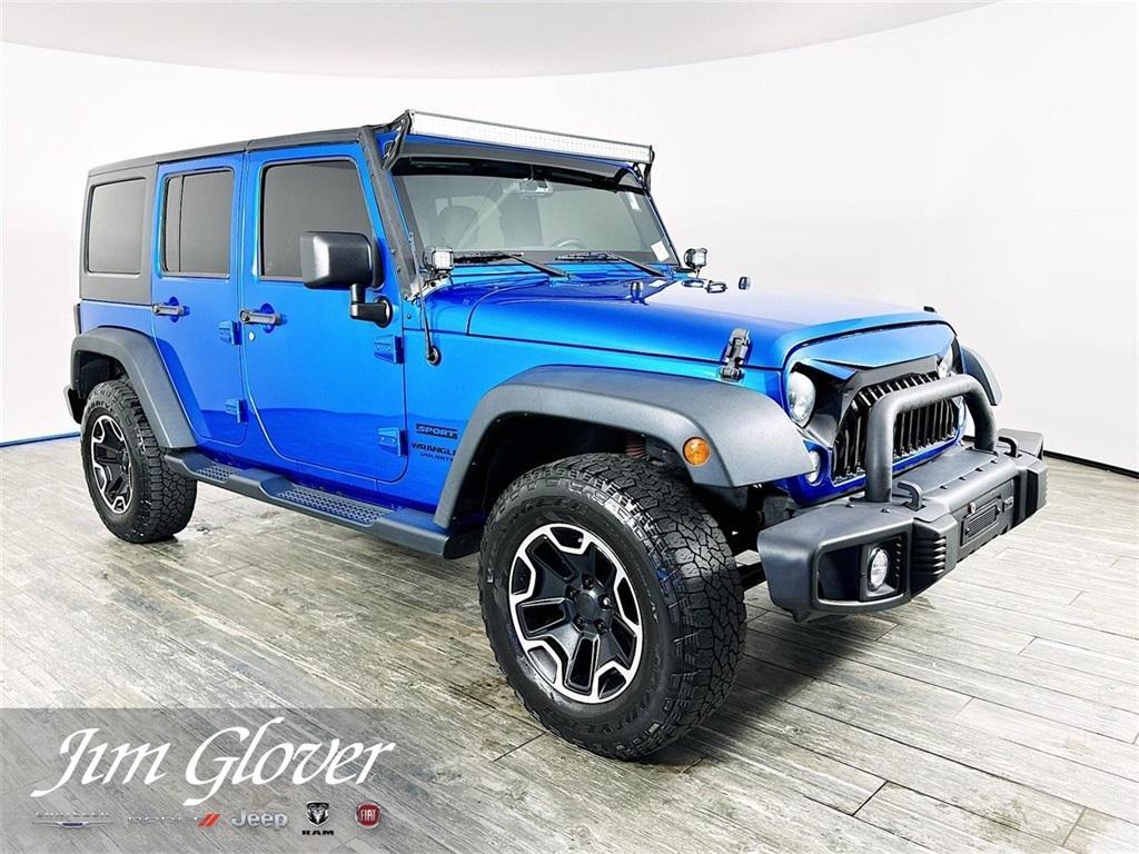 used 2016 Jeep Wrangler Unlimited car, priced at $19,547