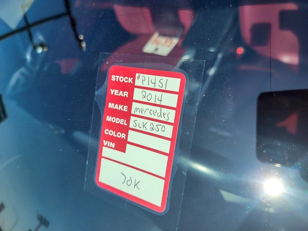 used 2014 Mercedes-Benz SLK-Class car, priced at $17,995
