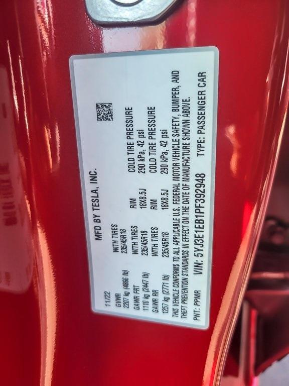 used 2023 Tesla Model 3 car, priced at $28,900