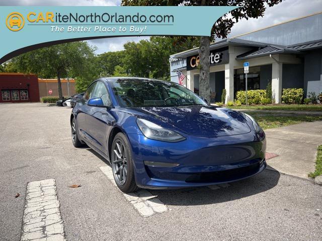 used 2022 Tesla Model 3 car, priced at $21,780