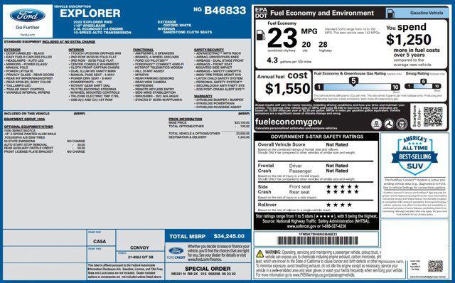 used 2022 Ford Explorer car, priced at $19,997