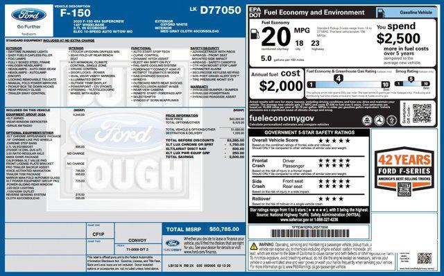 used 2020 Ford F-150 car, priced at $26,941