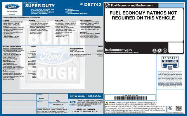 used 2020 Ford F-250 car, priced at $38,947
