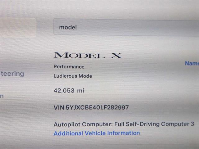 used 2020 Tesla Model X car, priced at $45,788