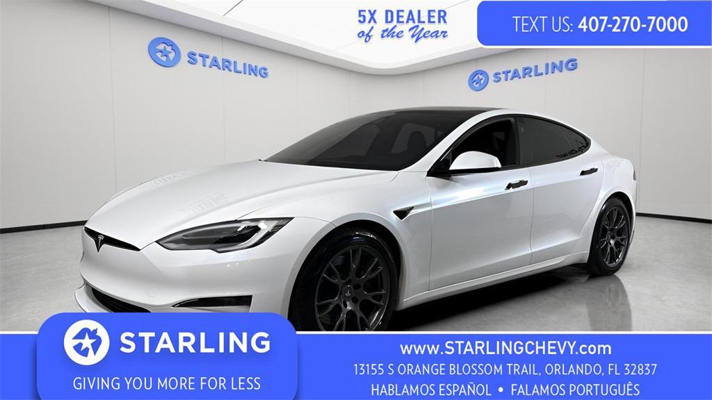 used 2021 Tesla Model S car, priced at $58,370