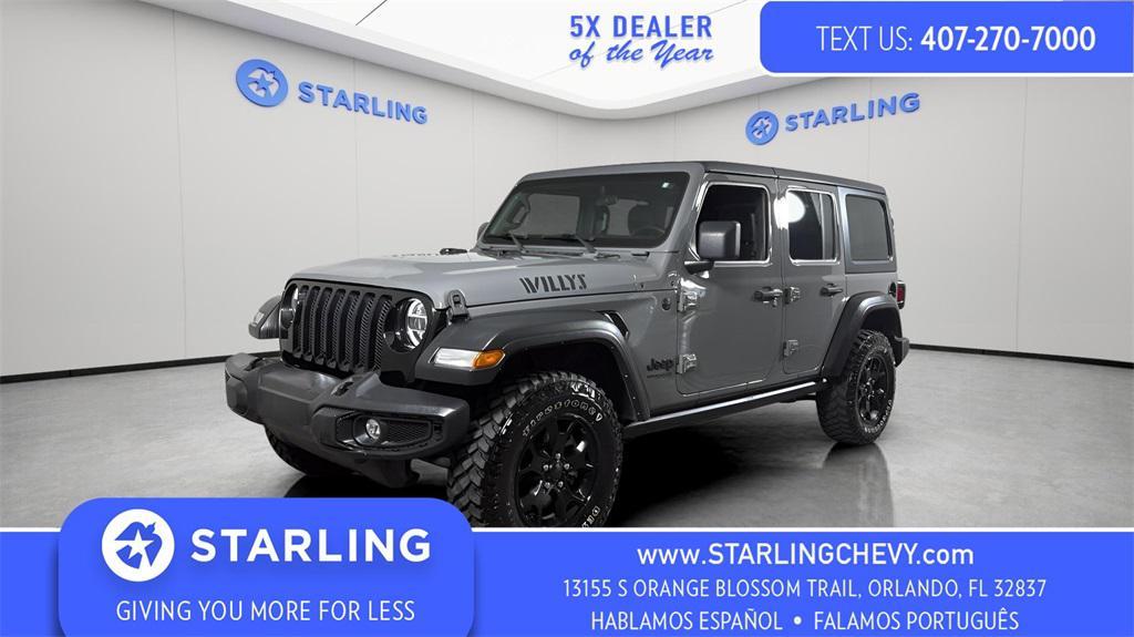 used 2021 Jeep Wrangler car, priced at $24,255