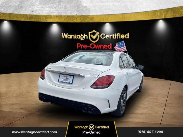 used 2021 Mercedes-Benz AMG C 43 car, priced at $35,595