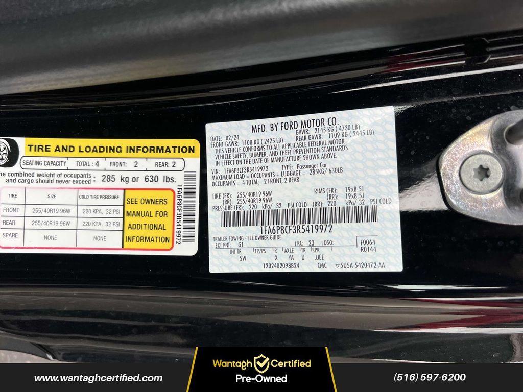 used 2024 Ford Mustang car, priced at $40,795