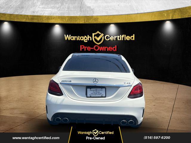 used 2020 Mercedes-Benz AMG C 43 car, priced at $29,995