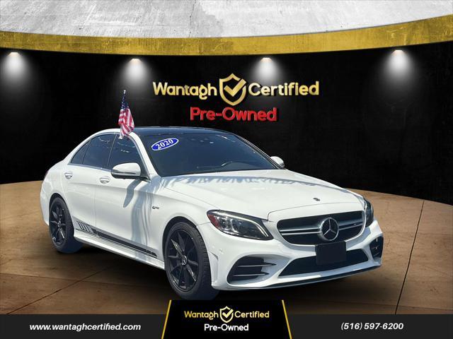 used 2020 Mercedes-Benz AMG C 43 car, priced at $29,995
