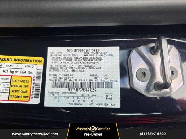 used 2021 Ford Mustang car, priced at $35,795