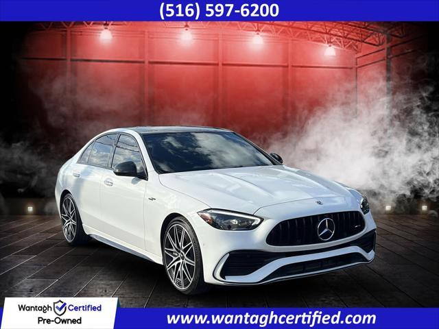 used 2023 Mercedes-Benz AMG C 43 car, priced at $44,995