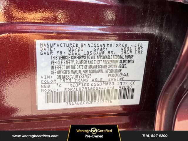 used 2021 Nissan Sentra car, priced at $12,995