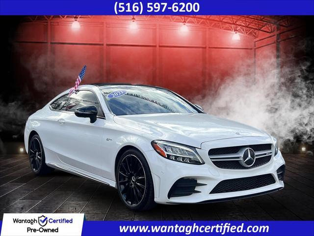 used 2021 Mercedes-Benz AMG C 43 car, priced at $34,295