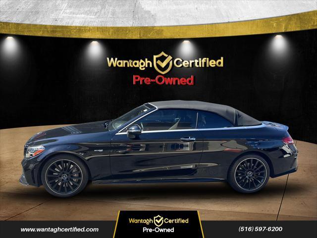 used 2021 Mercedes-Benz AMG C 43 car, priced at $36,995