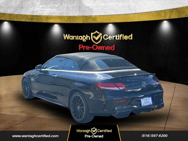 used 2021 Mercedes-Benz AMG C 43 car, priced at $36,995