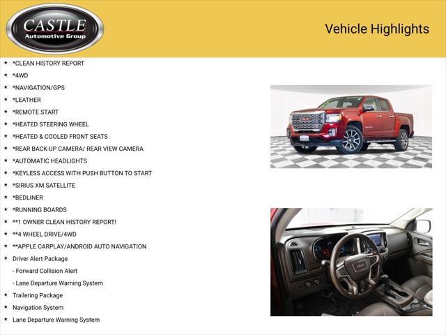 used 2021 GMC Canyon car, priced at $32,219