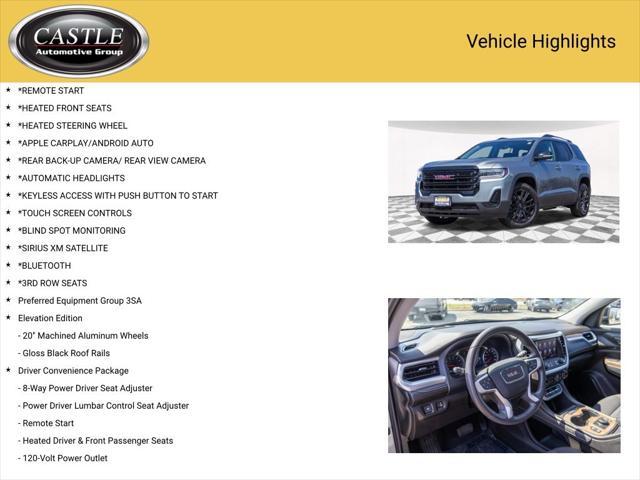 used 2023 GMC Acadia car, priced at $31,840