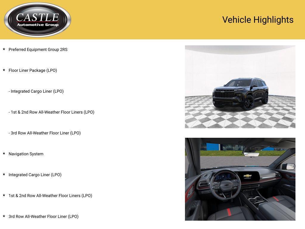 new 2026 Chevrolet Traverse car, priced at $59,331