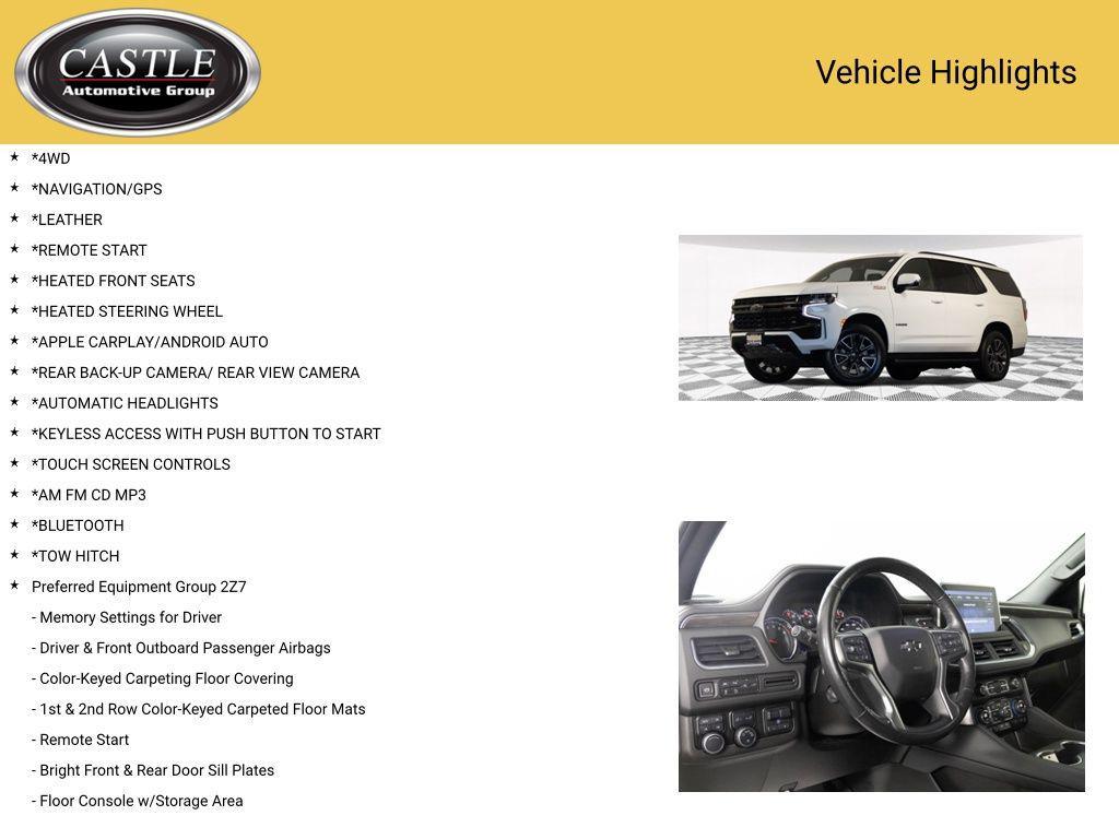 used 2021 Chevrolet Tahoe car, priced at $43,813