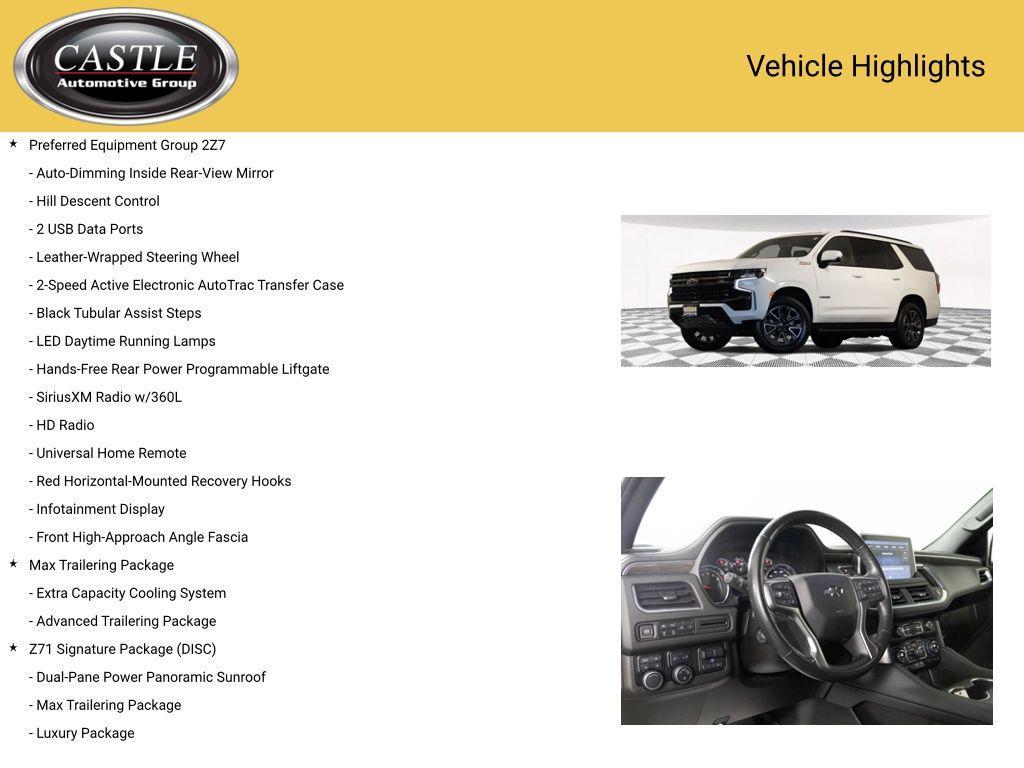 used 2021 Chevrolet Tahoe car, priced at $43,813