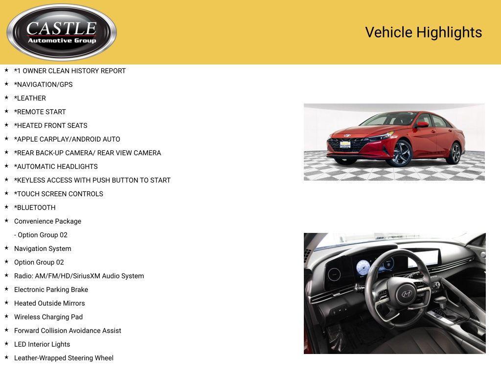 used 2023 Hyundai Elantra car, priced at $20,062