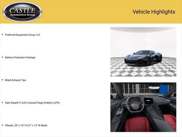new 2025 Chevrolet Corvette car, priced at $116,874