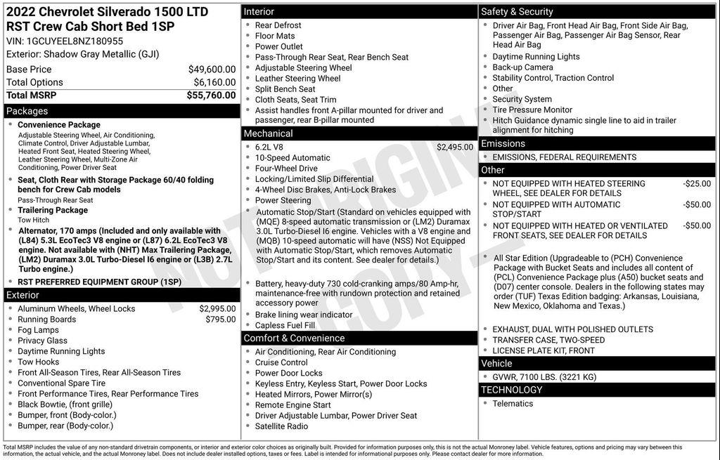 used 2022 Chevrolet Silverado 1500 car, priced at $33,994