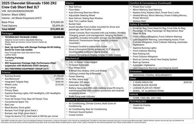 new 2025 Chevrolet Silverado 1500 car, priced at $67,457