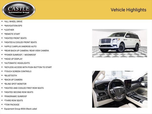 used 2021 Lincoln Navigator car, priced at $56,467
