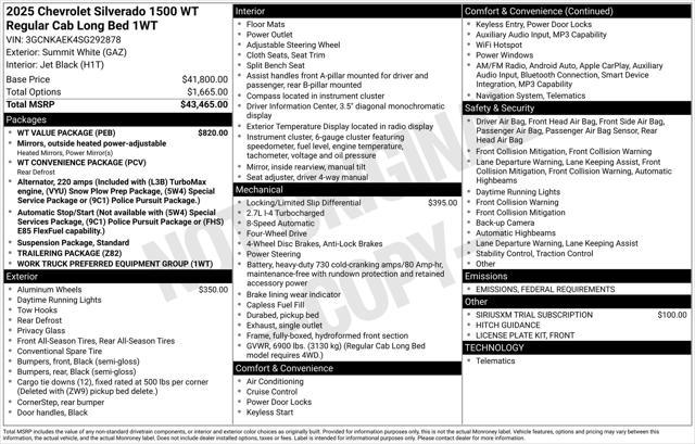 new 2025 Chevrolet Silverado 1500 car, priced at $37,829