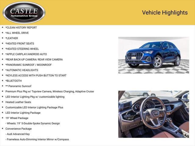 used 2022 Audi Q3 car, priced at $27,617