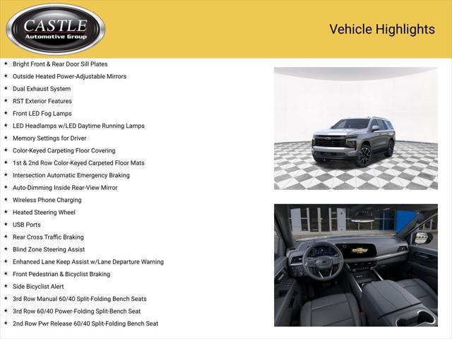 new 2025 Chevrolet Tahoe car, priced at $74,825