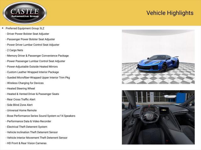 new 2025 Chevrolet Corvette car, priced at $150,184
