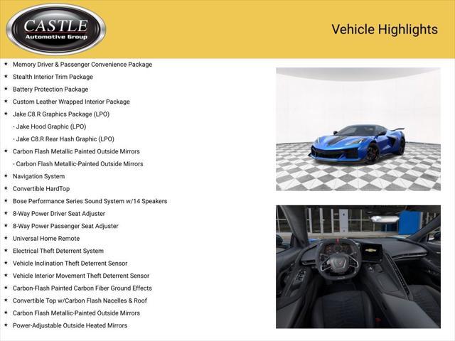 new 2025 Chevrolet Corvette car, priced at $150,184