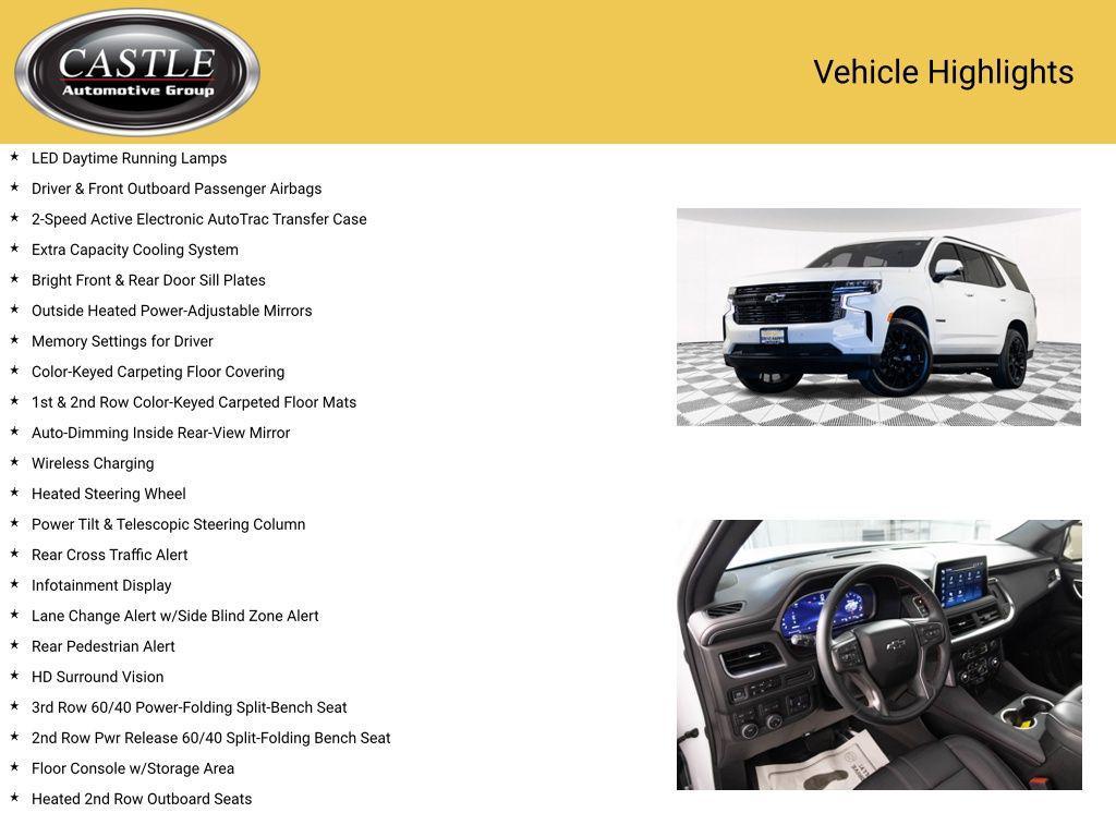 used 2023 Chevrolet Tahoe car, priced at $62,852
