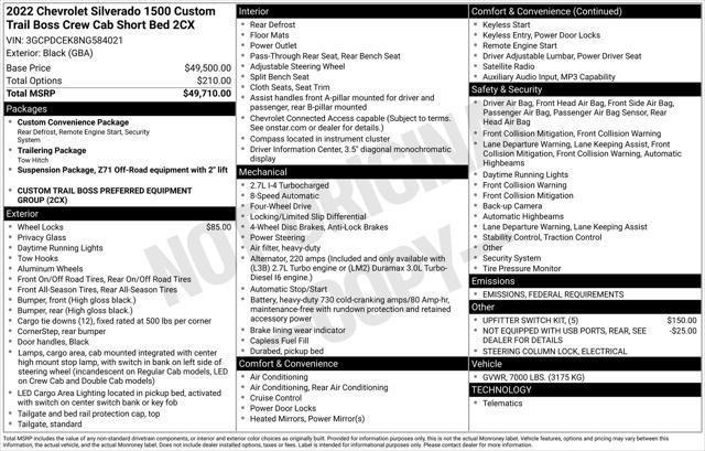used 2022 Chevrolet Silverado 1500 car, priced at $38,977