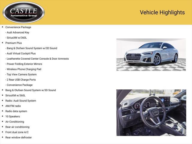 used 2024 Audi A5 Sportback car, priced at $38,127