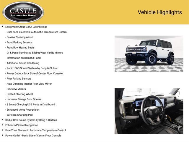 used 2022 Ford Bronco car, priced at $45,322