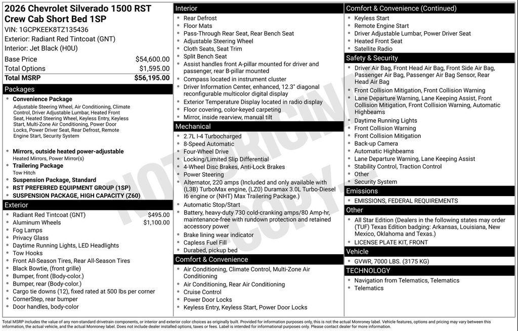 new 2026 Chevrolet Silverado 1500 car