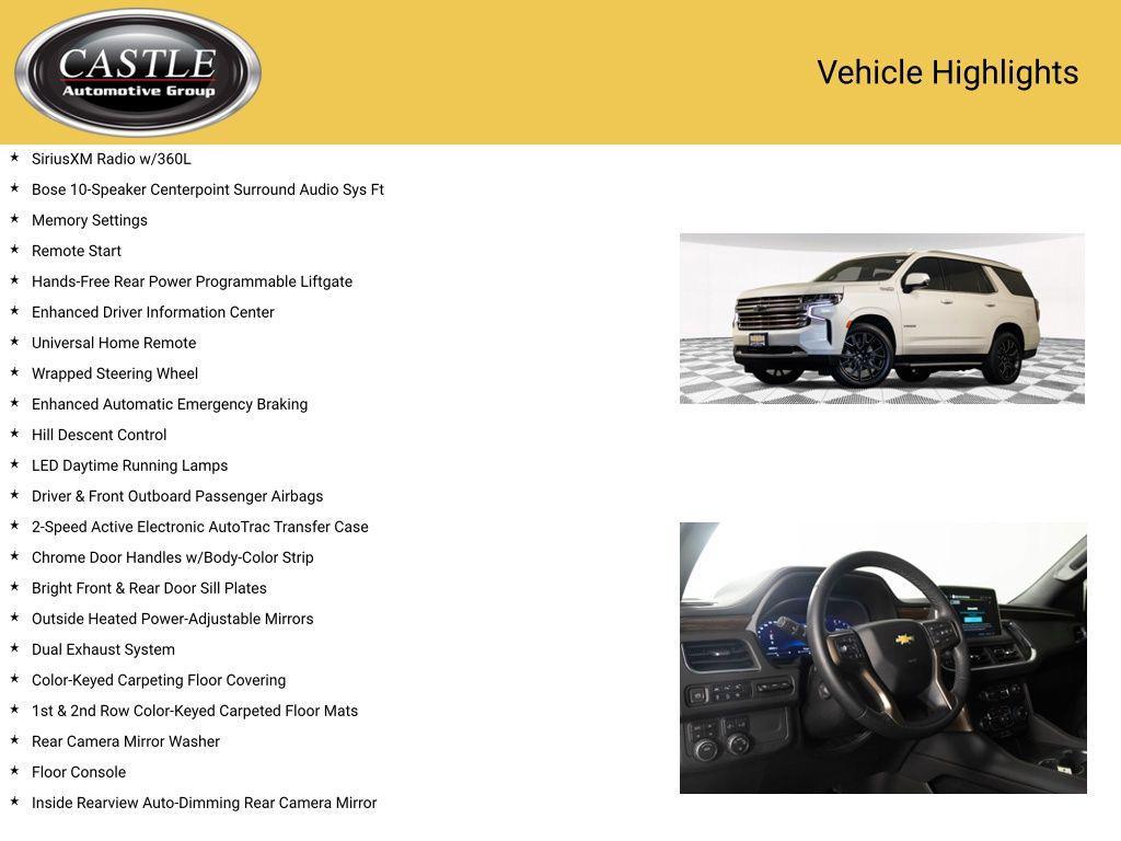 used 2023 Chevrolet Tahoe car, priced at $65,977