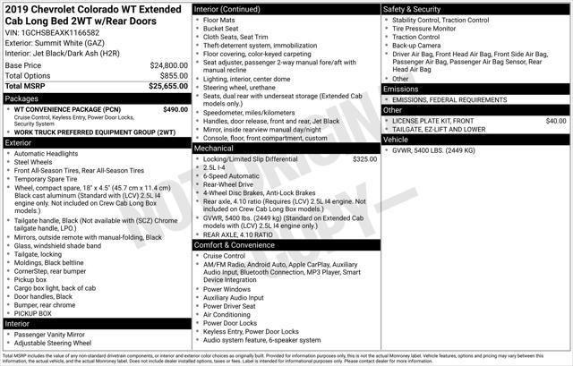 used 2019 Chevrolet Colorado car, priced at $14,477