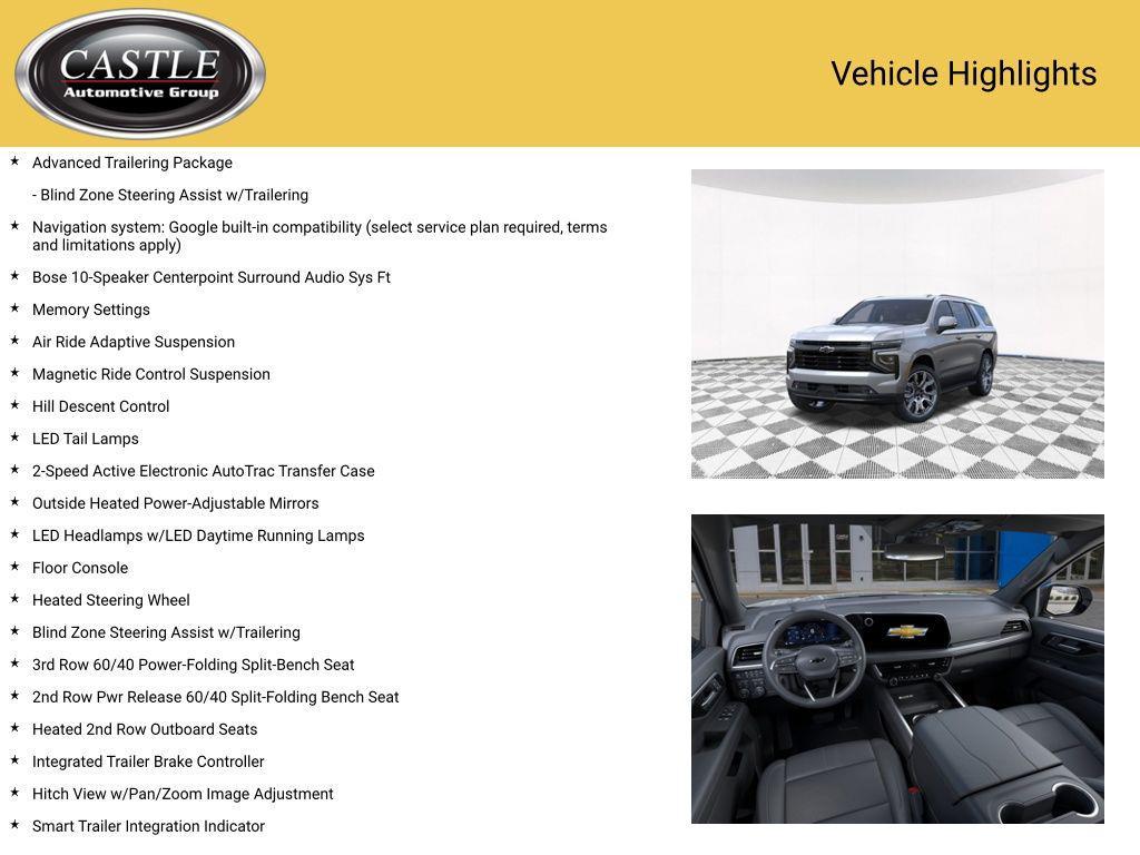 new 2026 Chevrolet Tahoe car, priced at $80,676