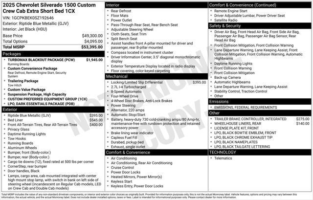 new 2025 Chevrolet Silverado 1500 car, priced at $45,953