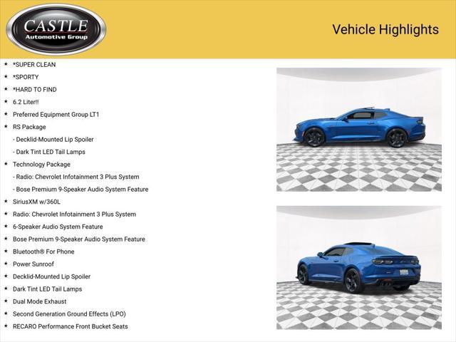 used 2022 Chevrolet Camaro car, priced at $37,785