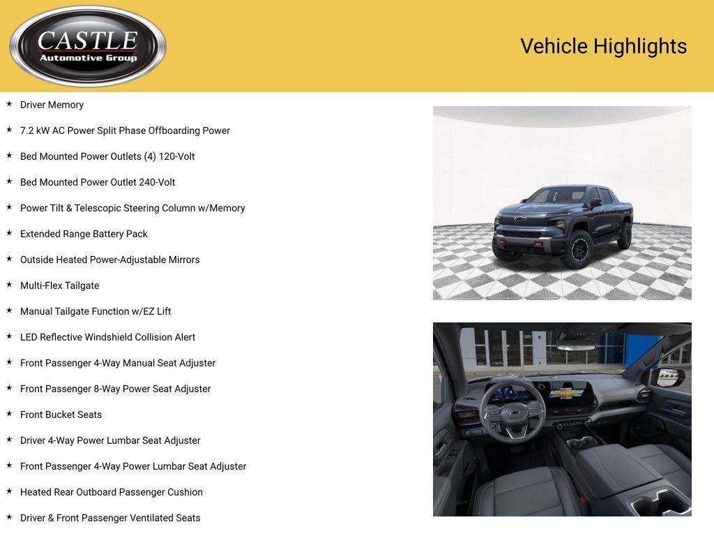 new 2026 Chevrolet Silverado EV car, priced at $69,535