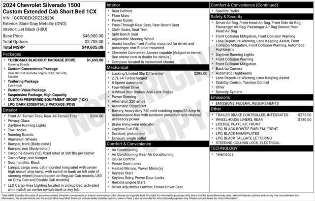new 2024 Chevrolet Silverado 1500 car, priced at $41,063