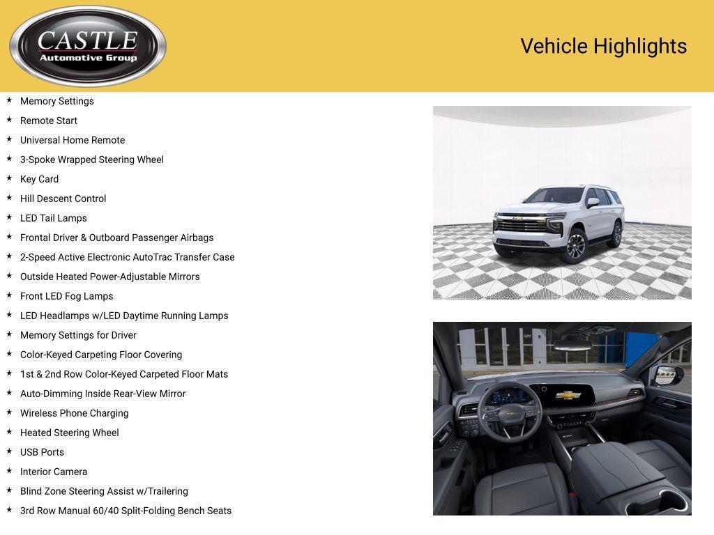 new 2026 Chevrolet Tahoe car, priced at $70,991